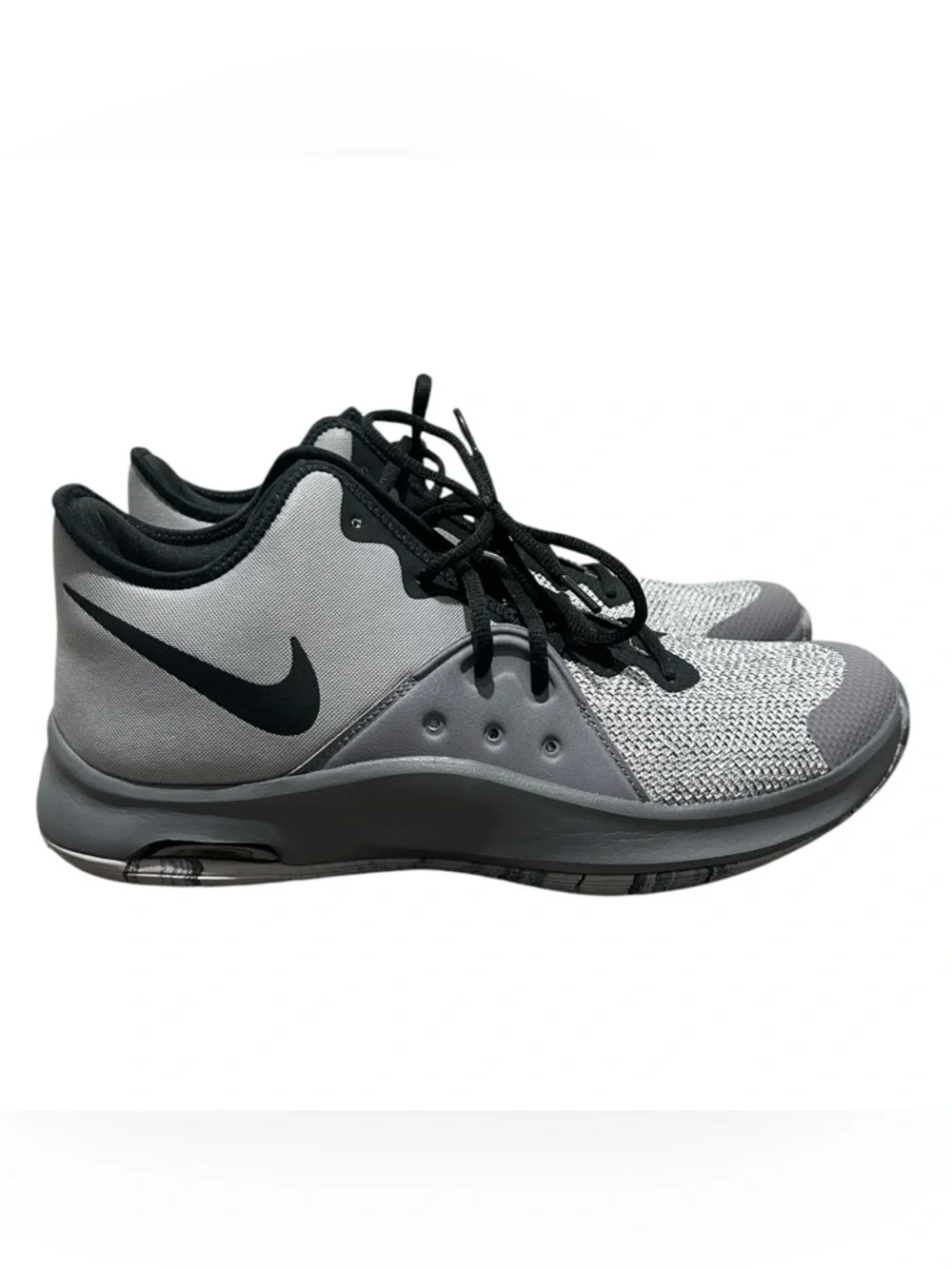 Nike Air Versitile III Basketball Shoes in the Atmosphere Grey and Black Sz 12